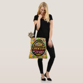 Boodschappen overal print tas - Zie achterkant (Op model)