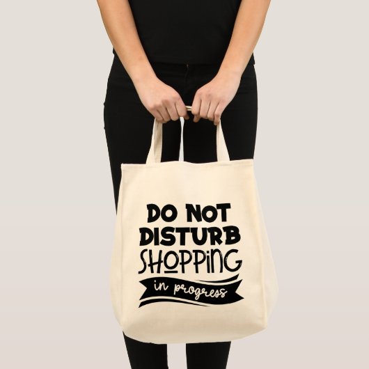 Boodschappen Quote Tote Tas (Voorkant (product))