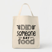 Boodschappen Quote Tote Tas (Voorkant)