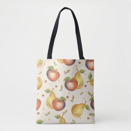 Boodschappen Tas met Appel en Peer (Voorkant)