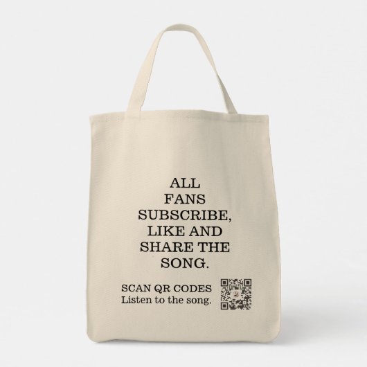 Boodschappen tote bag (Achterkant)
