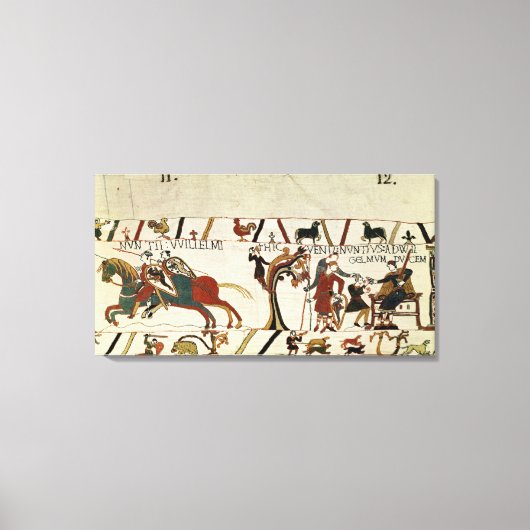 Boodschappen van Duke William tot Guy de Canvas Afdruk (Voorkant)