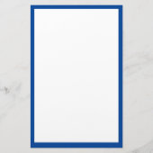 boodschappenlijst blauwe rand aangepaste kleur briefpapier (Achterkant)
