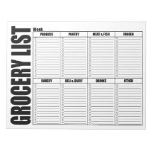 Boodschappenlijst Checklist