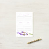 boodschappenlijst voor meerdere winkels post-it® notes (Op bureau)