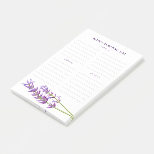 boodschappenlijst voor meerdere winkels post-it® notes (Schuin)