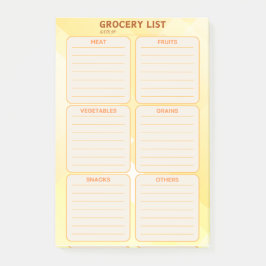 Boodschappenlijstje Post het Nota Post-it® Notes