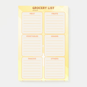 Boodschappenlijstje Post het Nota Post-it® Notes