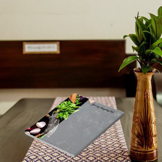 boodschappenlijstje voor de voedselfamilie notitieblok