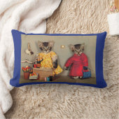 boodschappentabby kitten en kastabby kitten kussen (Deken)