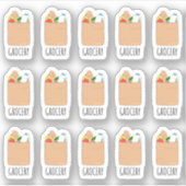 Boodschappentas Dagelijkse boodschappenplanner Sticker (Voorkant)