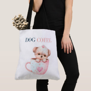Boodschappentas Hond Koffie Tote Bag