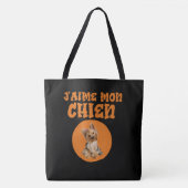 Boodschappentas Ik hou van mijn hond Tote Bag (Voorkant)