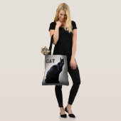 Boodschappentas kat tote bag (Op model)