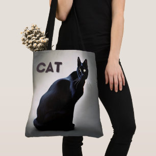 Boodschappentas kat tote bag