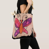 boodschappentas, kunst tekening tote bag (Dichtbij)