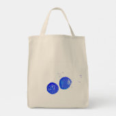 Boodschappentas met bosbesprint tote bag (Achterkant)