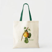 Boodschappentas met botanische vruchten tote bag (Voorkant)