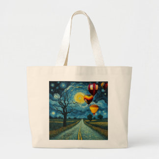 boodschappentas met hete luchtballonnen grote tote bag