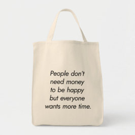 Boodschappentas met meer tijd tote bag