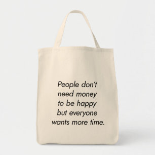 Boodschappentas met meer tijd tote bag