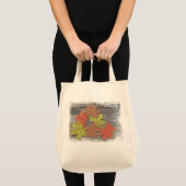 Boodschappentas met verspreide bladeren tote bag (Voorkant (product))