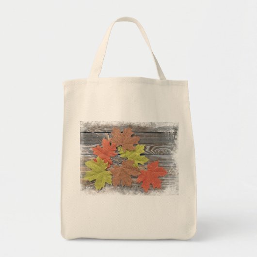 Boodschappentas met verspreide bladeren tote bag (Voorkant)