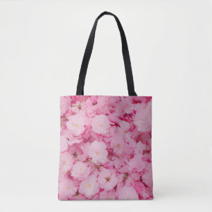 Boodschappentas Roze Kersenbloesem Bloemmotief Bot Tote Bag