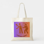 boodschappentas strandtas tote bag (Achterkant)
