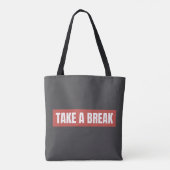 Boodschappentas Take A Break Tote Bag (Achterkant)