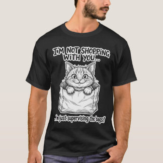 Boodschappentas Toezichthoudende Kat T-shirt