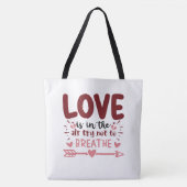 Boodschappentas Valentijnsdag Tote Bag (Voorkant)