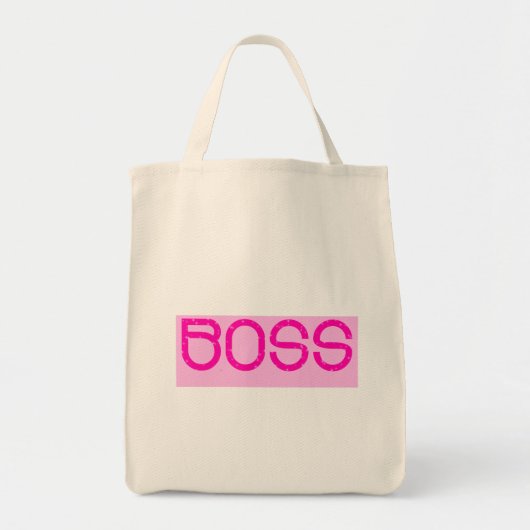 Boodschappentas van de baas tote bag (Voorkant)