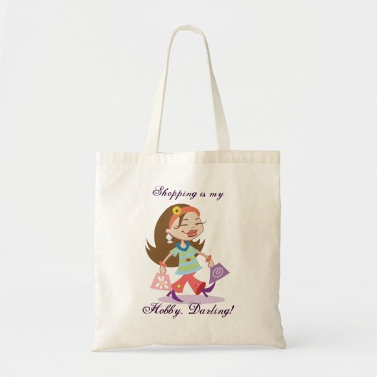 Boodschappentas- Winkelen is mijn hobby, schat! Tote Bag (Voorkant)