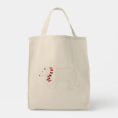 Boodschappenttas van ijsbeer tote bag (Achterkant)