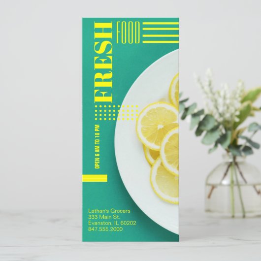 boodschappenwinkel kaart (Staand voorkant)