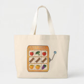 Boodschappenwinkel Slot Machine Grote Tote Bag (Voorkant)