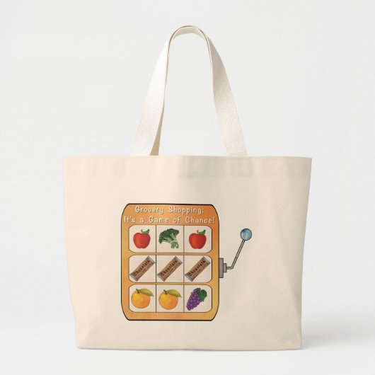 Boodschappenwinkel Slot Machine Grote Tote Bag (Voorkant)