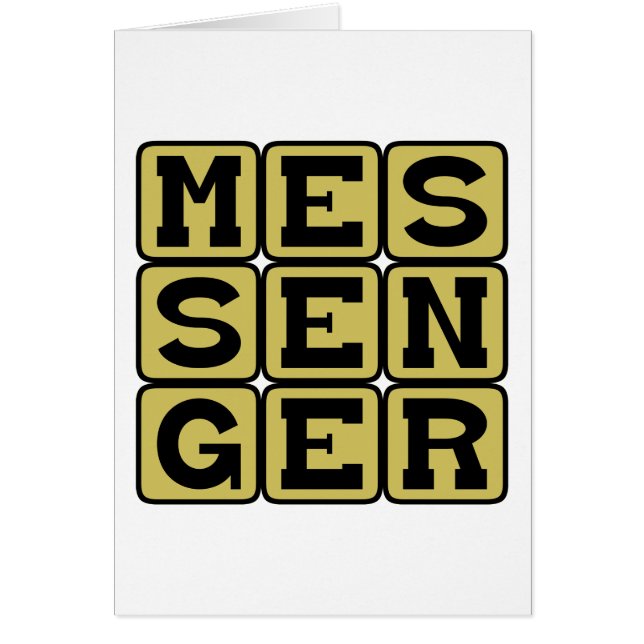 Boodschapper, Eén Die Levert (Voorkant)