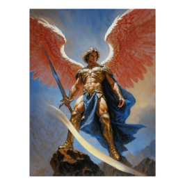 Boodschapper van de Goddelijke Vlam Archangel Mich Perfect Poster