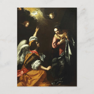 Boodschapsaankondiging door Artemisia Gentileschi Briefkaart