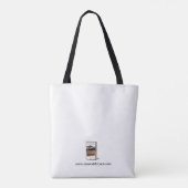 boodschaptas met citaat voor boekenliefhebbers tote bag (Achterkant)