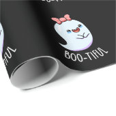 Booful Funny Girly Halloween Ghost Pun Cadeaupapier (Rol Hoek)