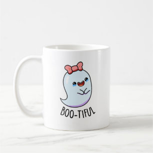 Booful Funny Girly Halloween Ghost Pun Koffiemok