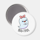 Booful Funny Girly Halloween Ghost Pun Magneet (Voorkant / Achterkant)