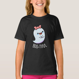 Booful Funny Girly Halloween Ghost Pun T-shirt