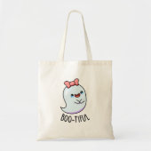 Booful Funny Girly Halloween Ghost Pun Tote Bag (Voorkant)