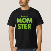 Booful Momster mama Funny Halloween Puns T-shirt (Voorkant)