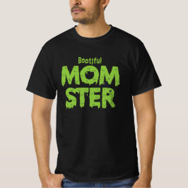 Booful Momster mama Funny Halloween Puns T-shirt