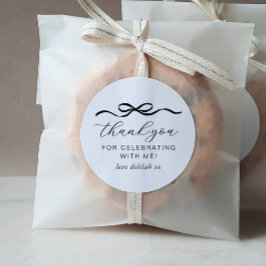 Boog 1e verjaardag ronde sticker